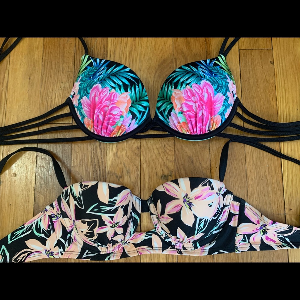 Bundle of bathing suit tops! GORGEOUS COLORS A cup